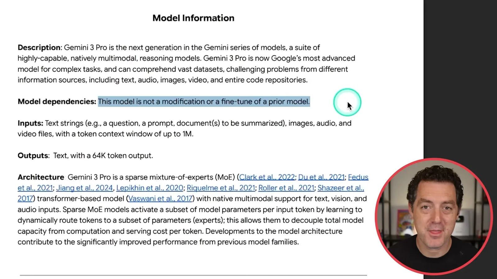 Gemini 3 Pro model information