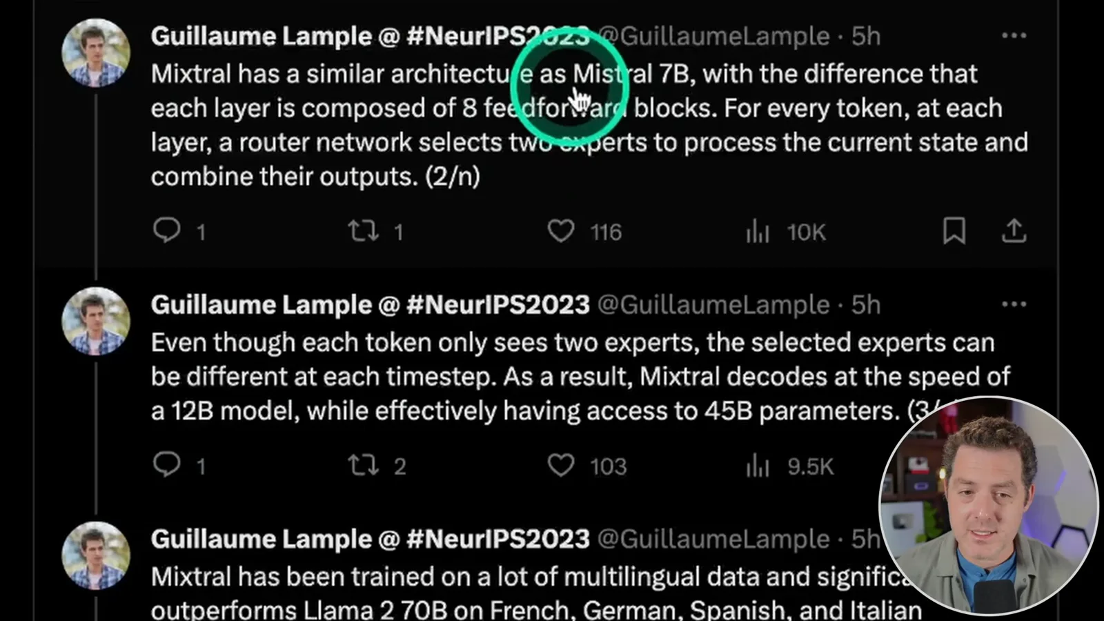 Mixtral routing and multilingual claims