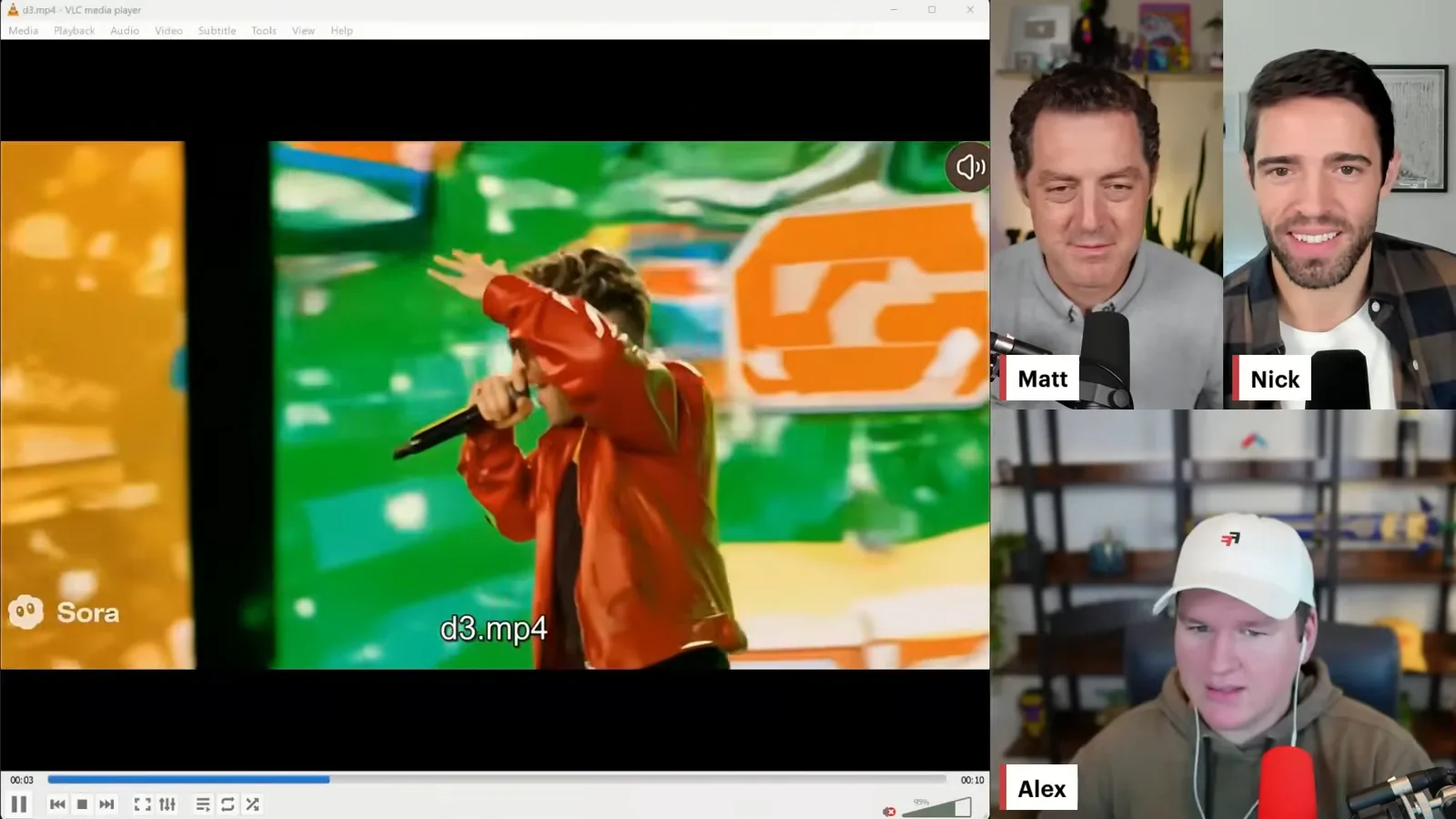 A generated concert clip