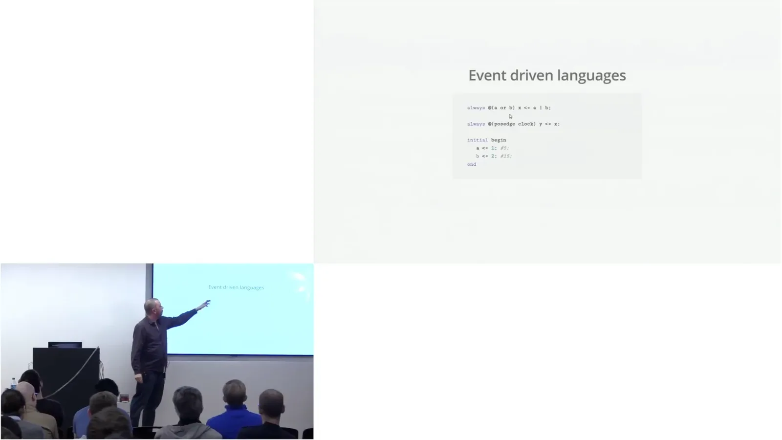Event-driven Verilog