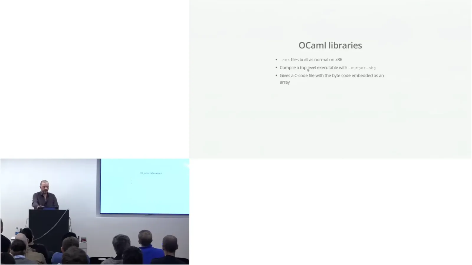 Building OCaml libraries for the FPGA