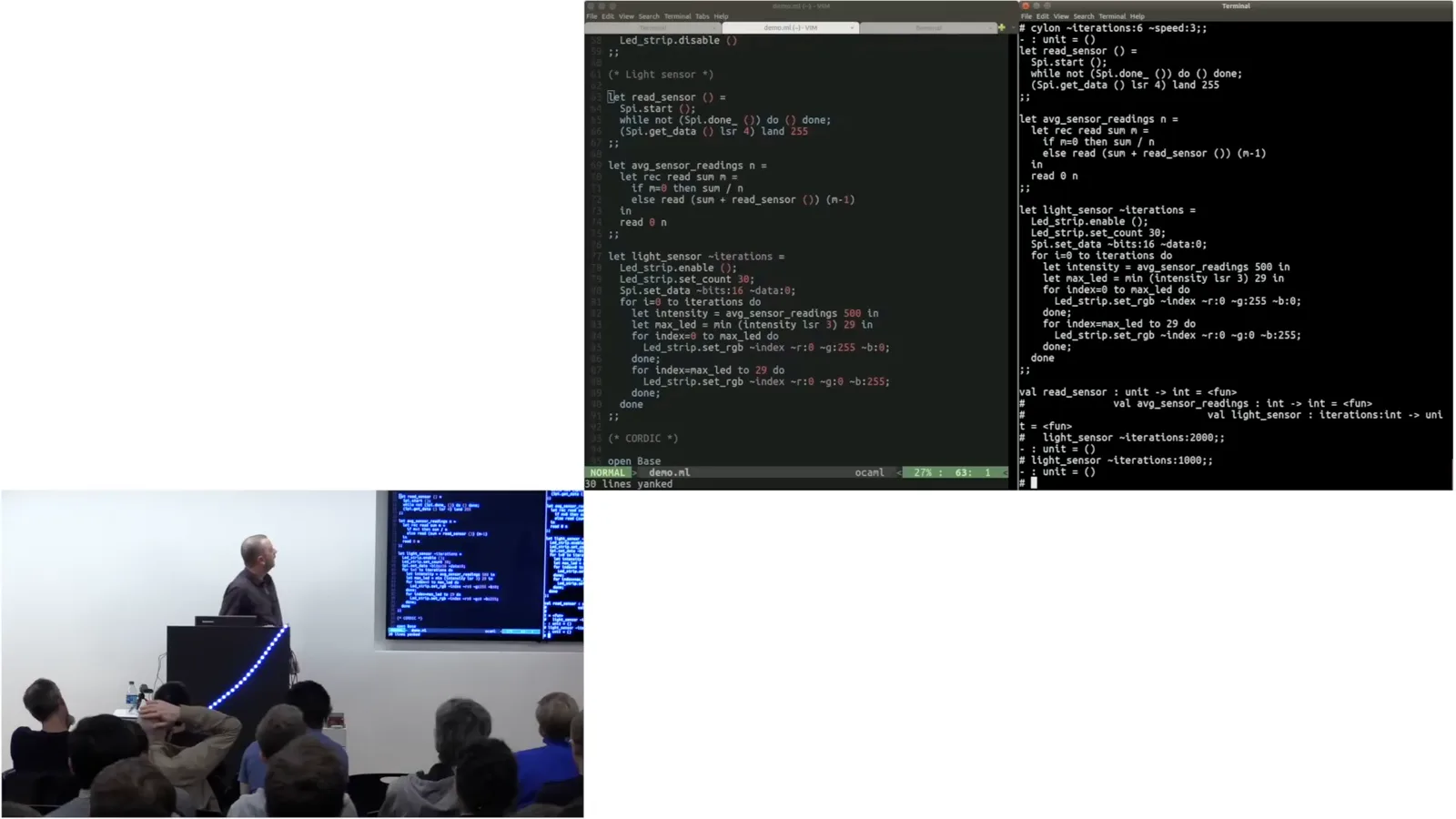Light sensor demo
