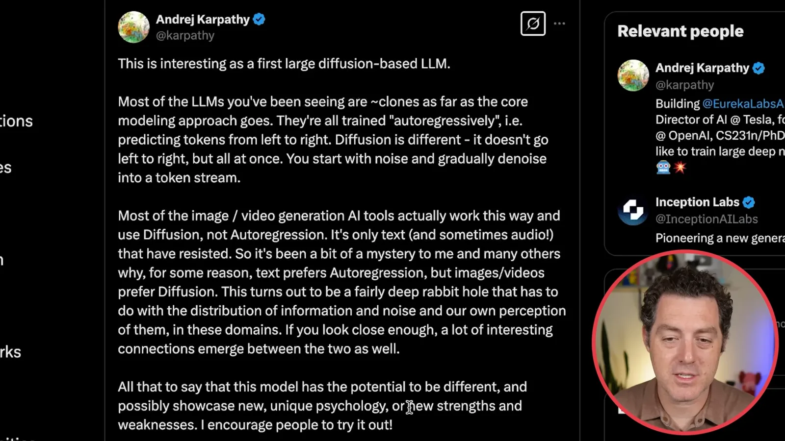 Andrej Karpathy’s commentary