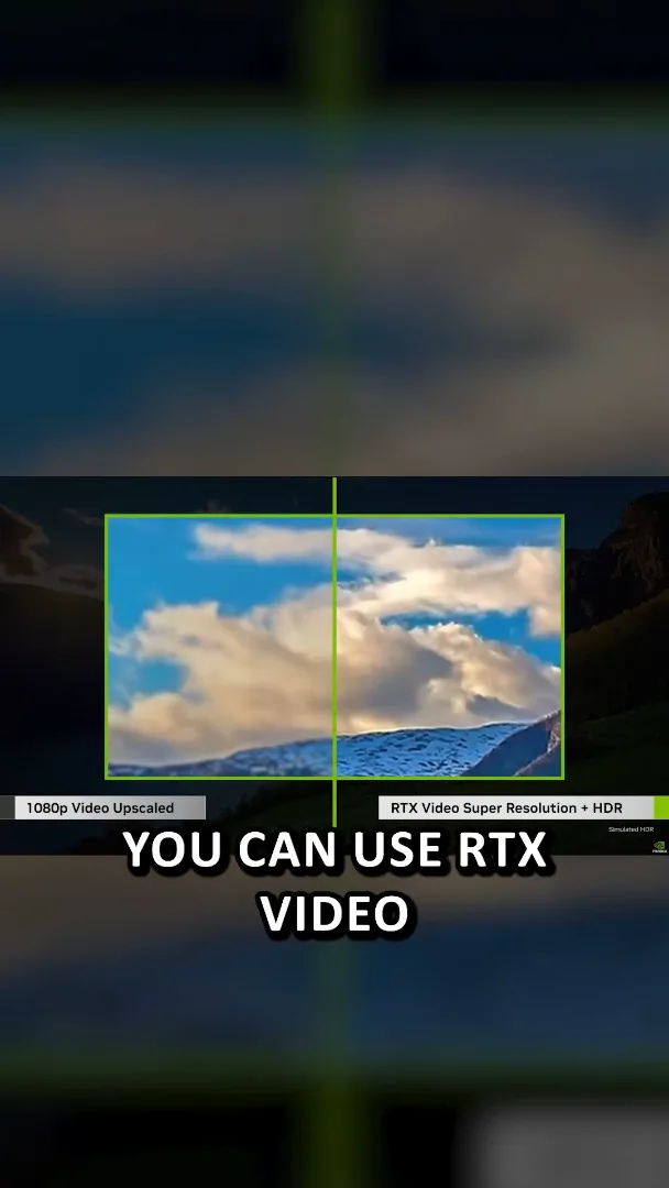 RTX Video enhancement demonstration