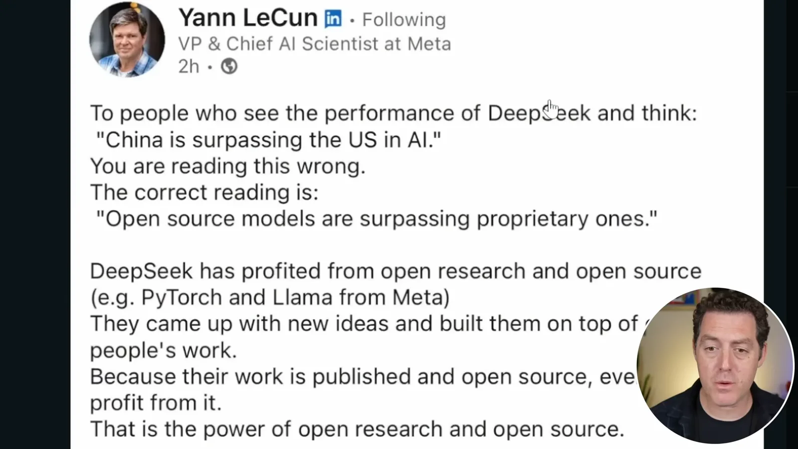 Yann LeCun on open research