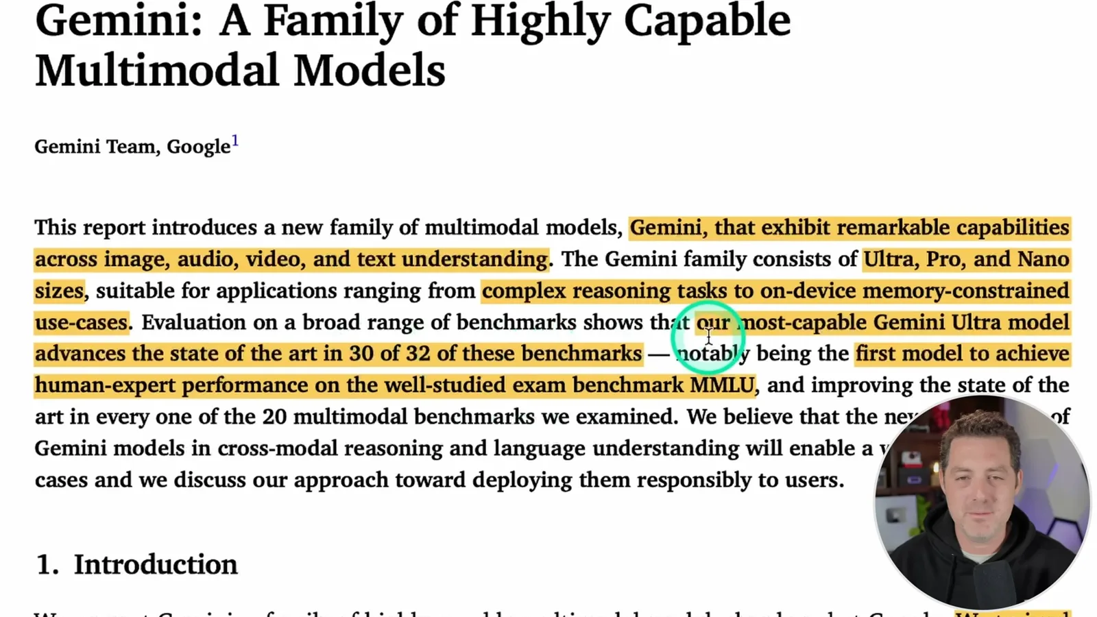 Gemini research report introduction