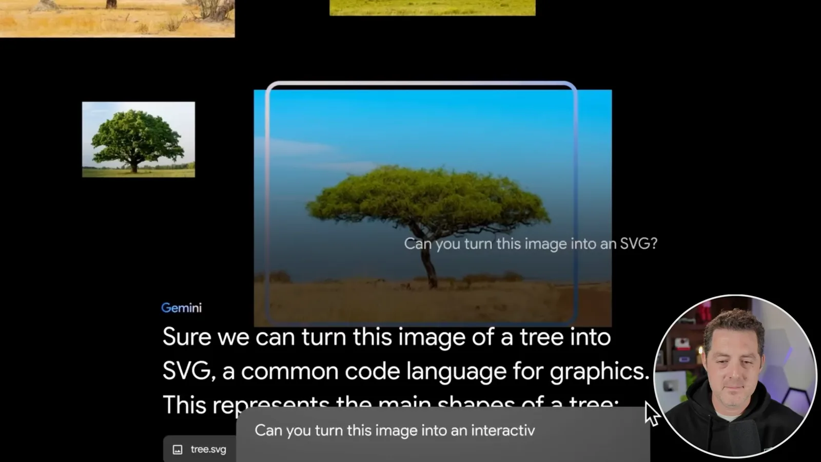 Tree image to SVG