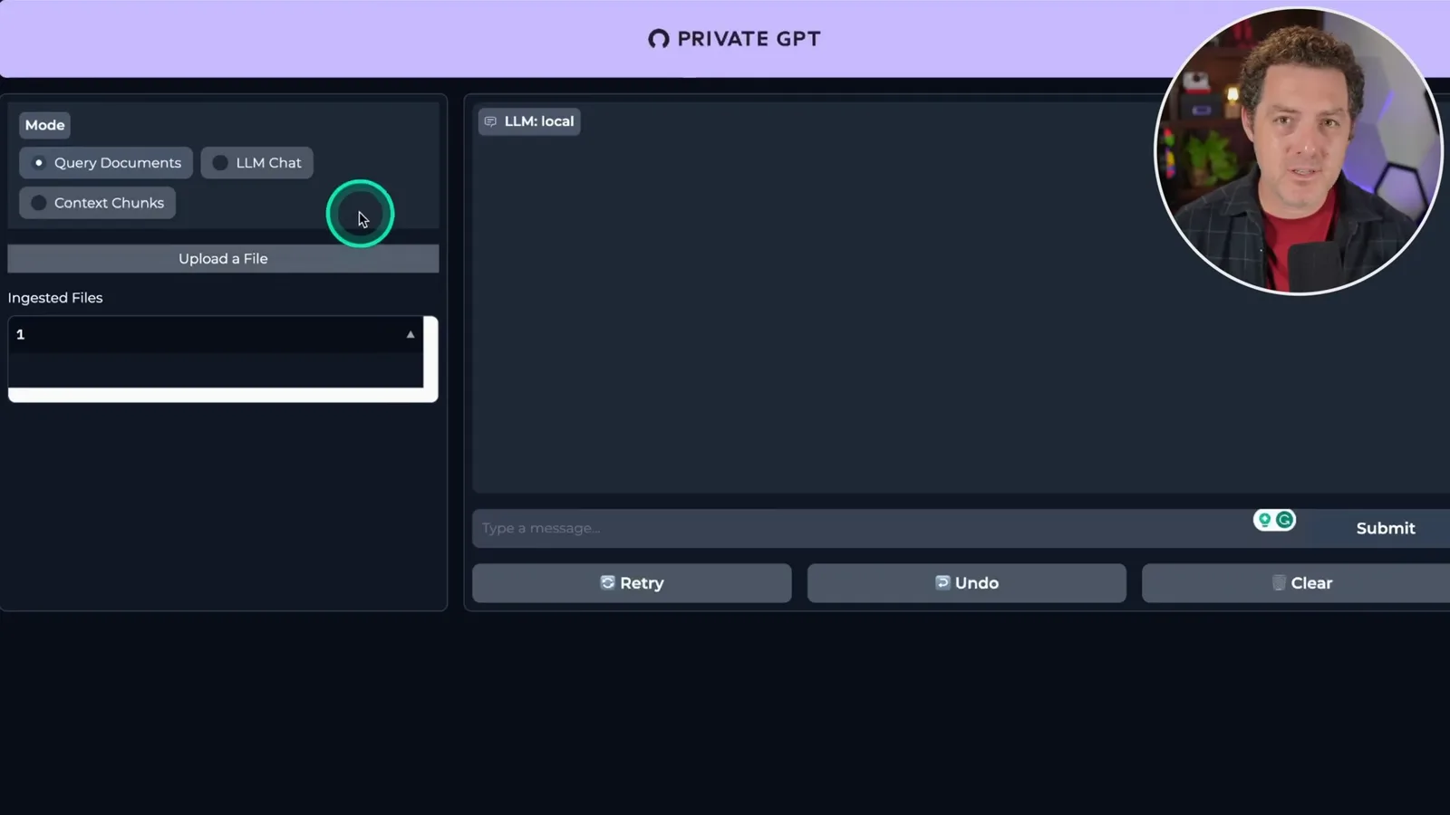 Document chat interface