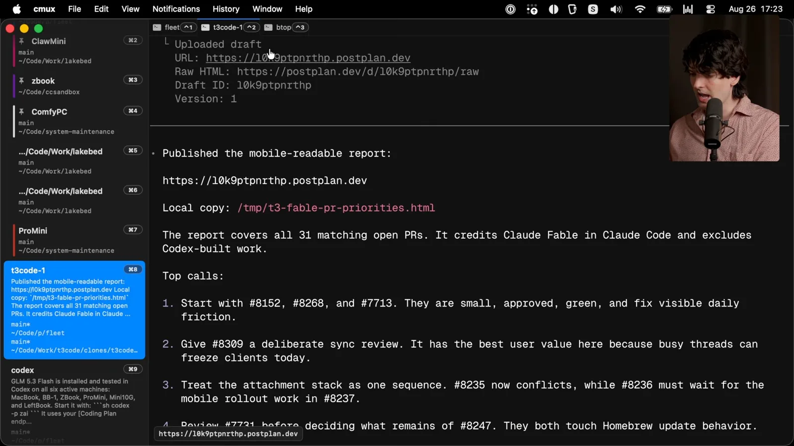 A mobile-readable PR report