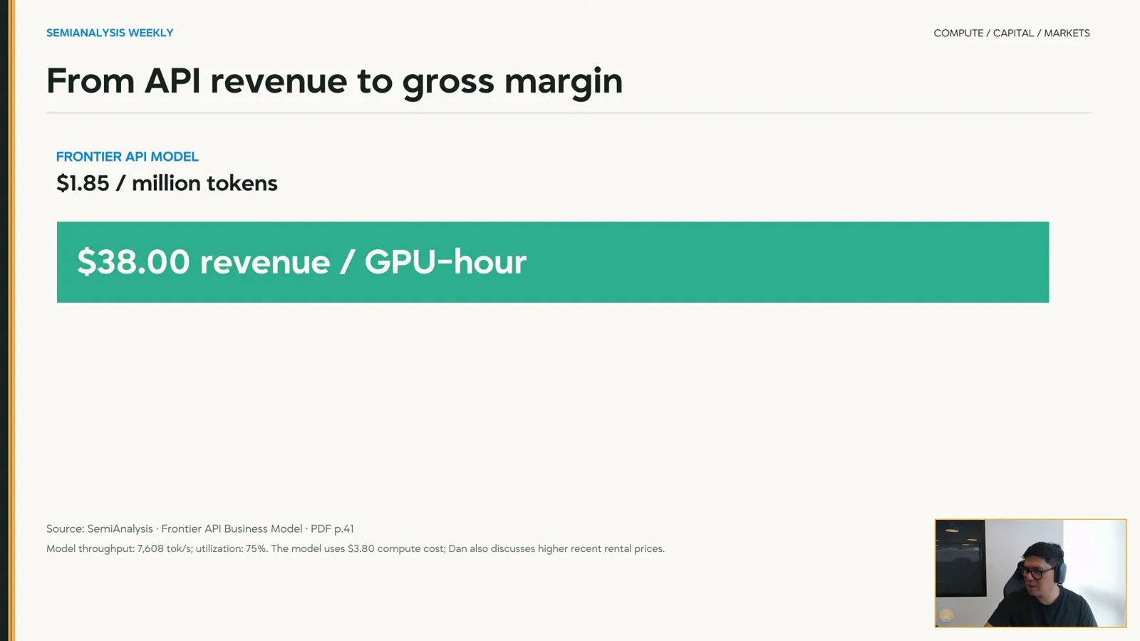 An API revenue model