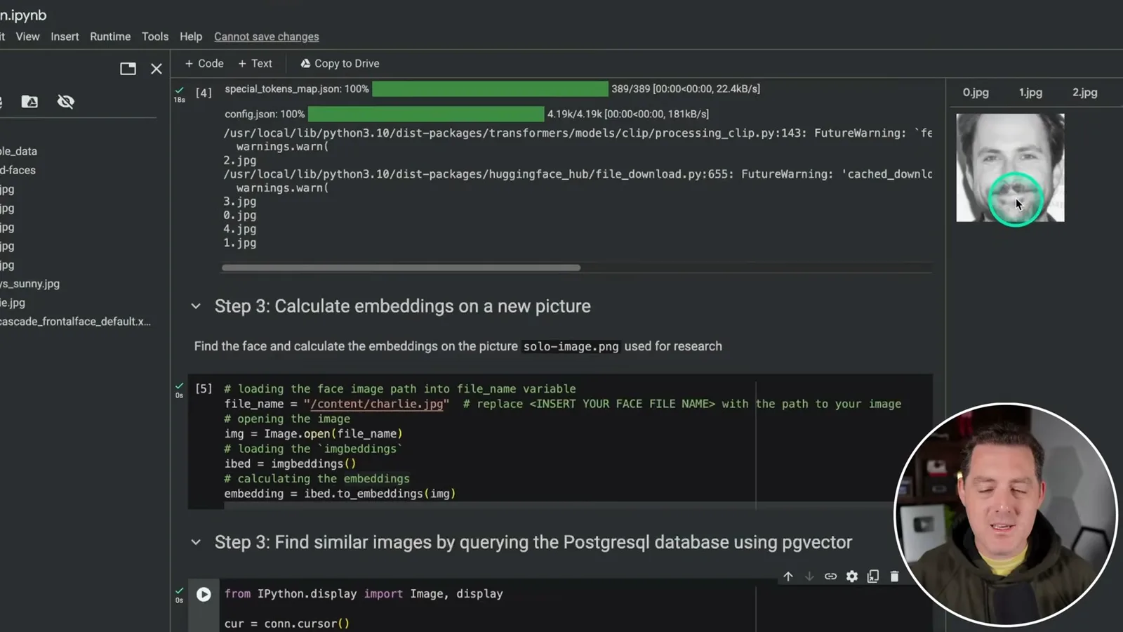 Embedding the query image