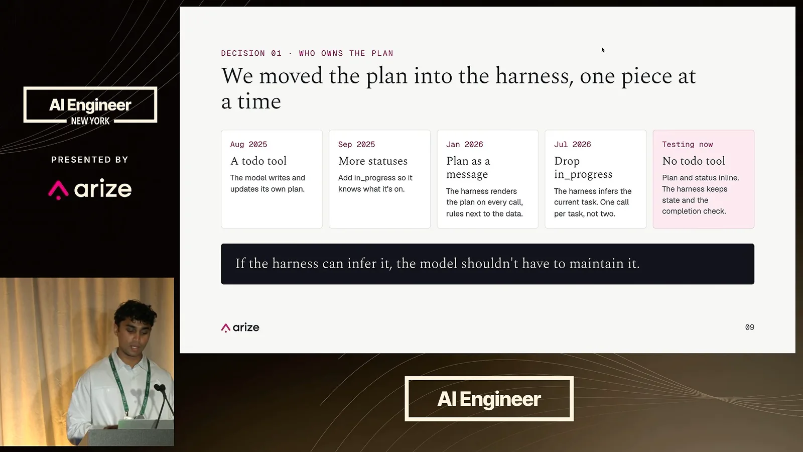 Moving plan state into the harness