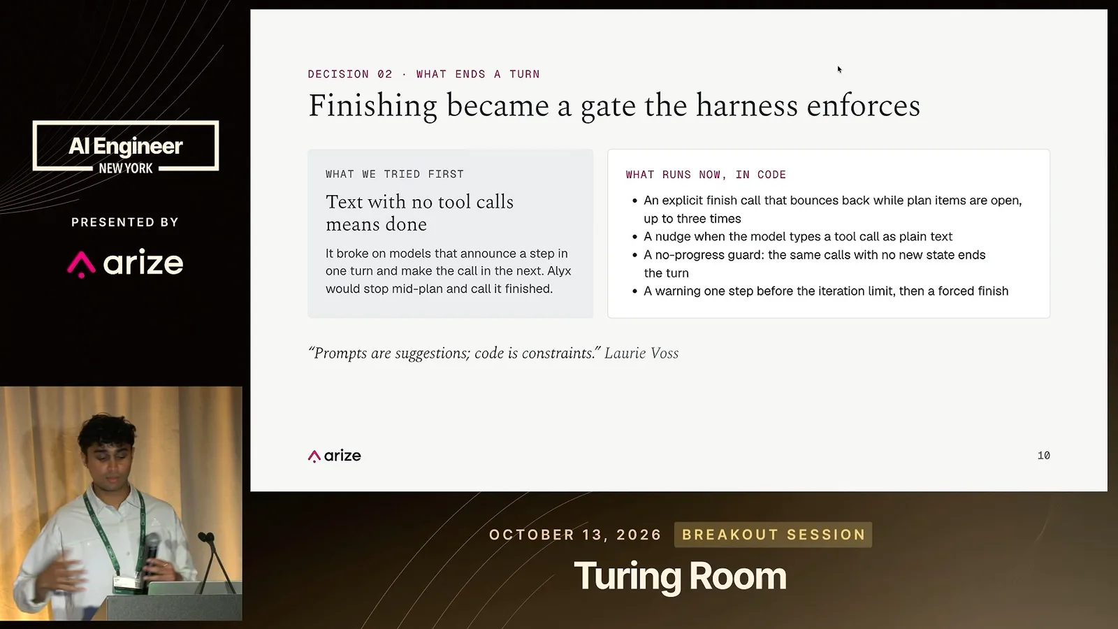A finish gate enforced in code