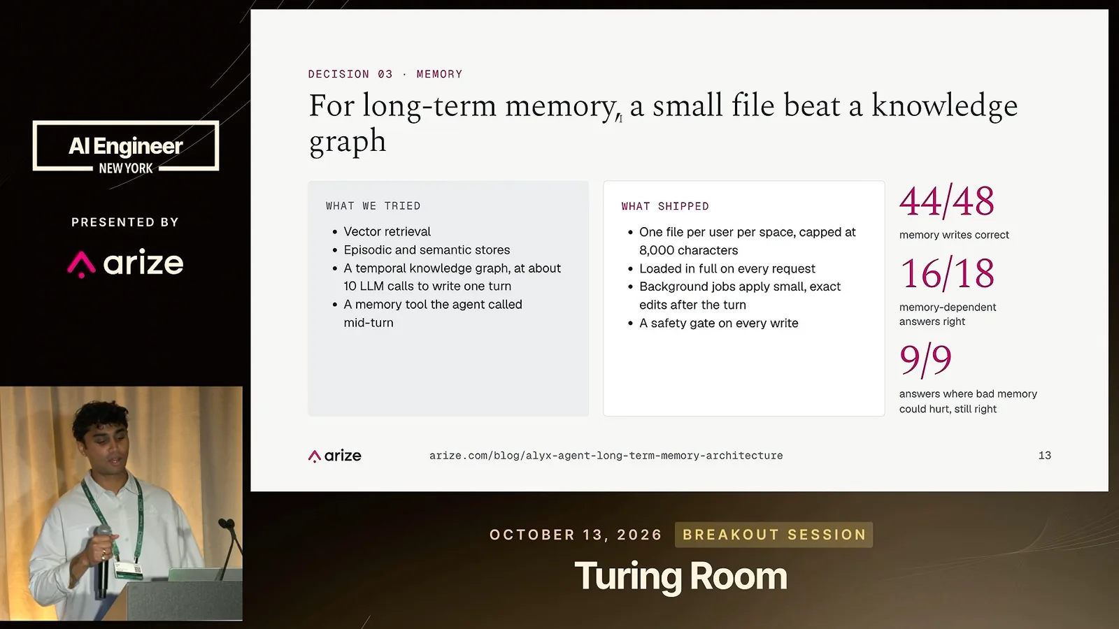 A compact long-term memory file