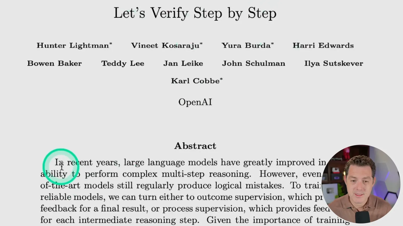Process supervision research