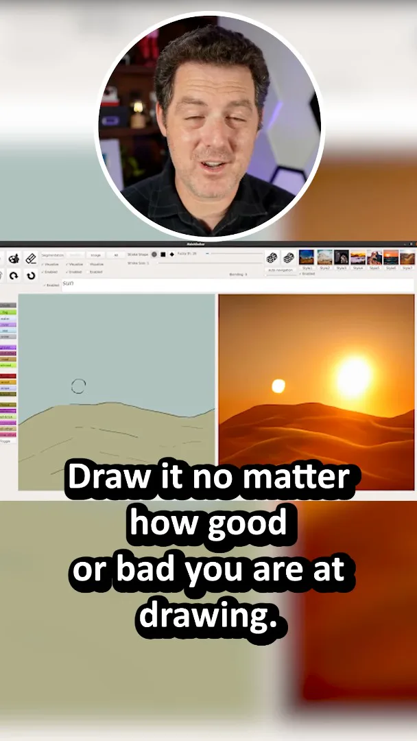 Canvas landscape demonstration