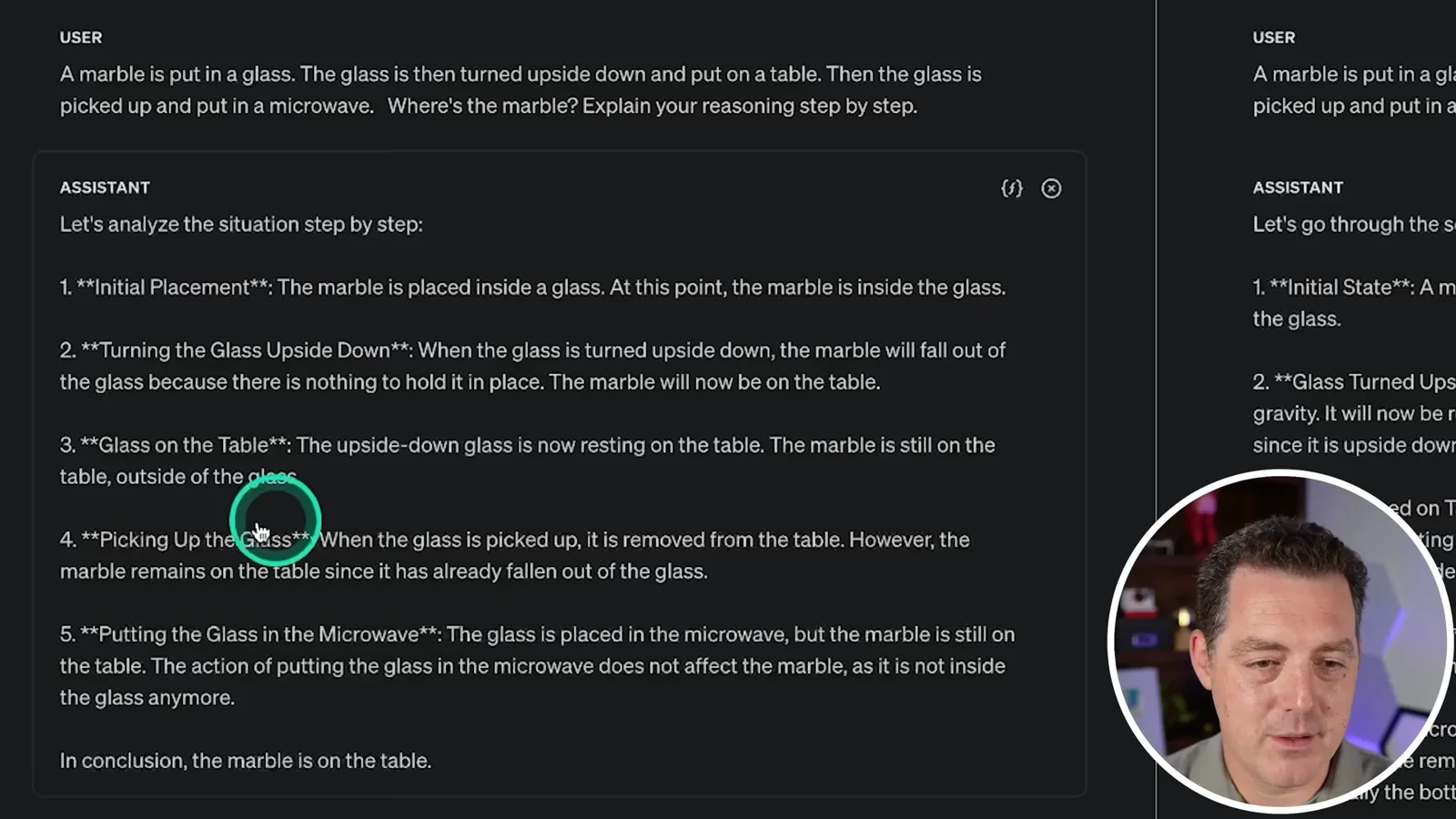 The marble question