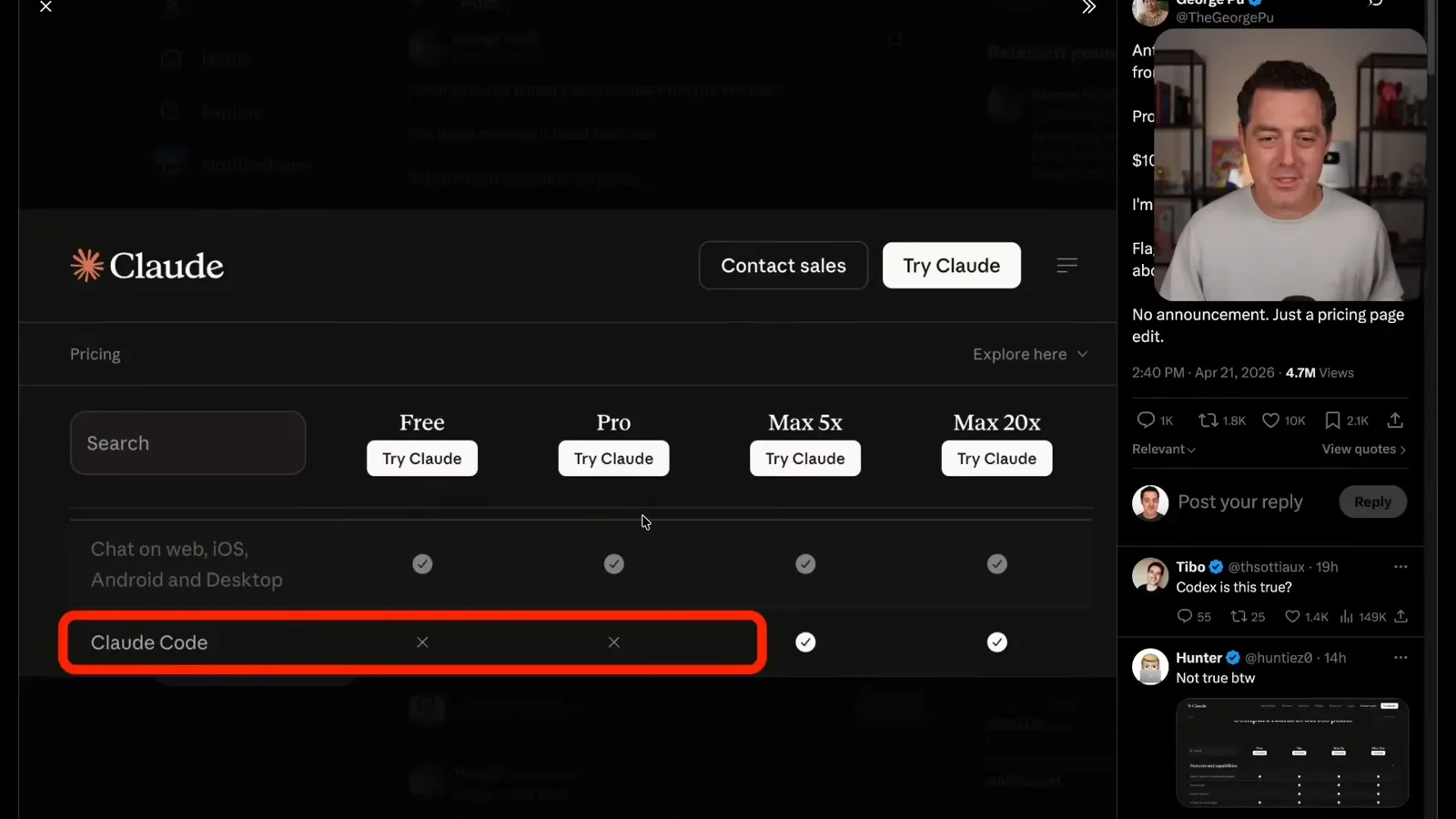 Pricing-page variant