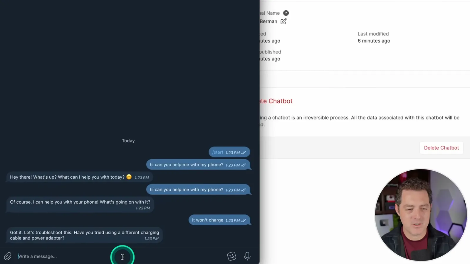 A Telegram support test