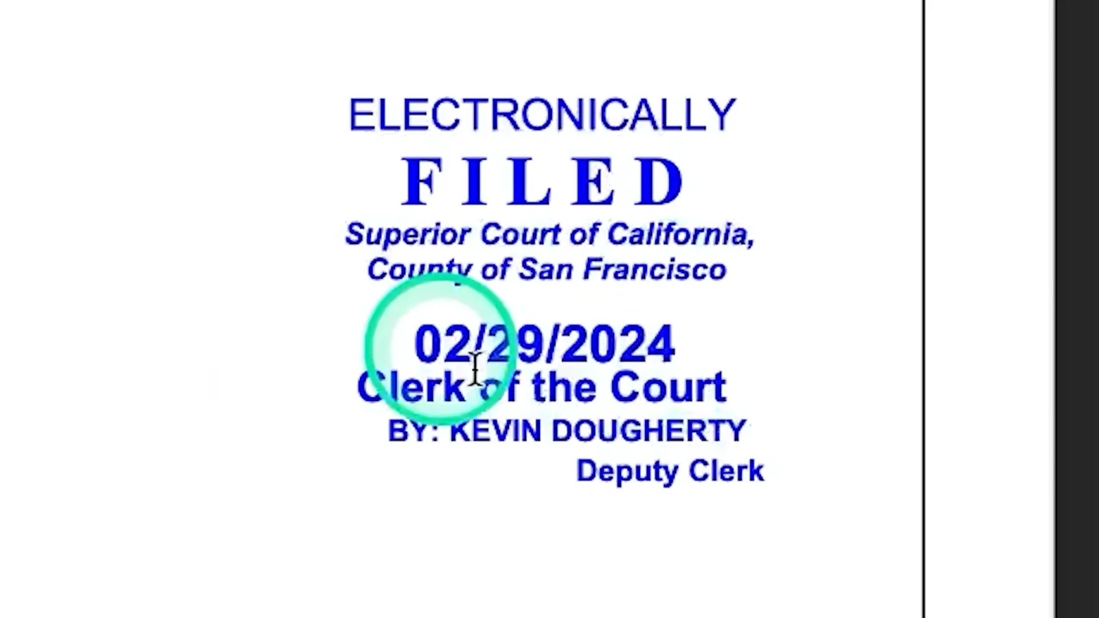 The February 2024 complaint's filing date