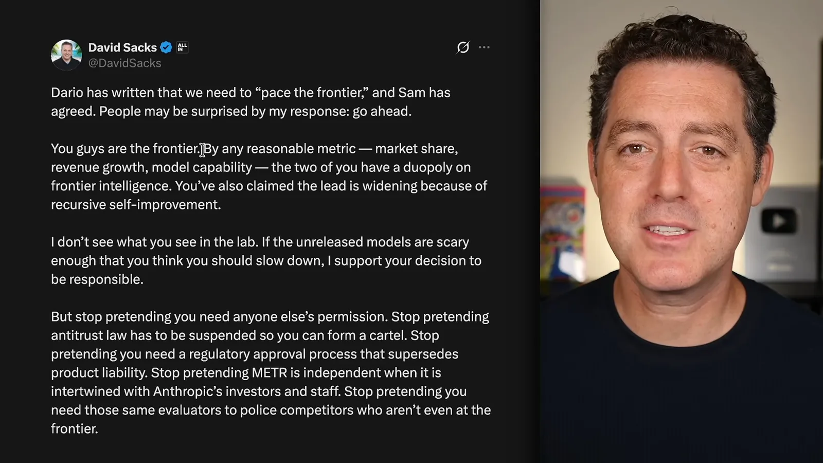 David Sacks’s response