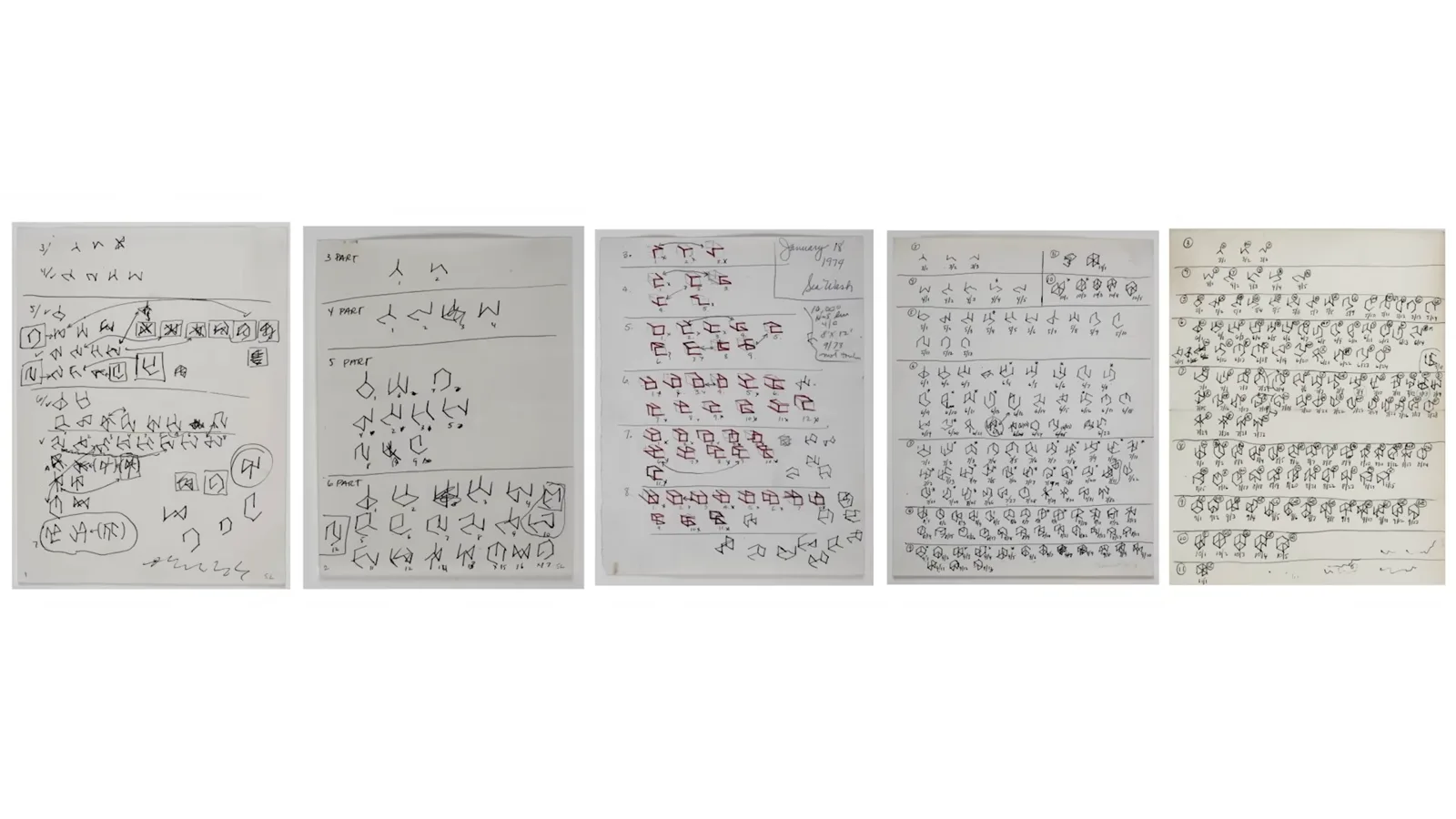 LeWitt’s working notebooks