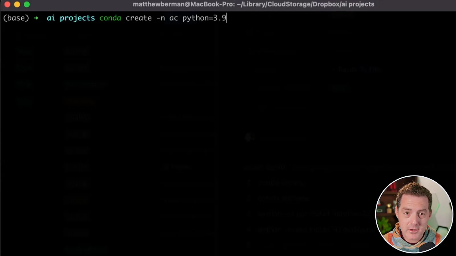 Create the Conda environment