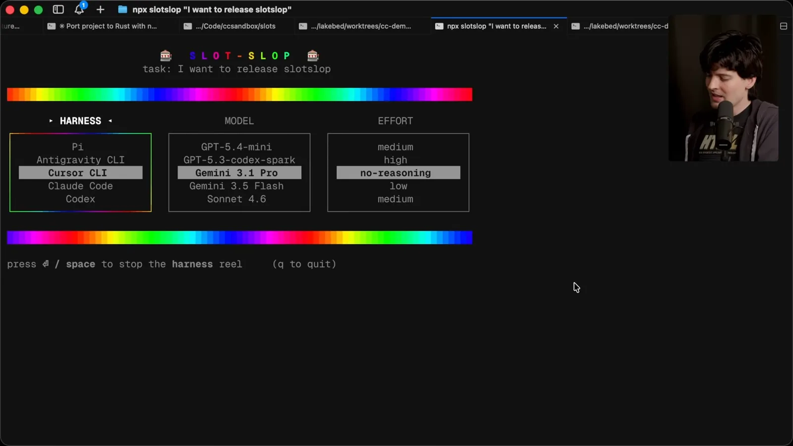 Slot Slop terminal demo
