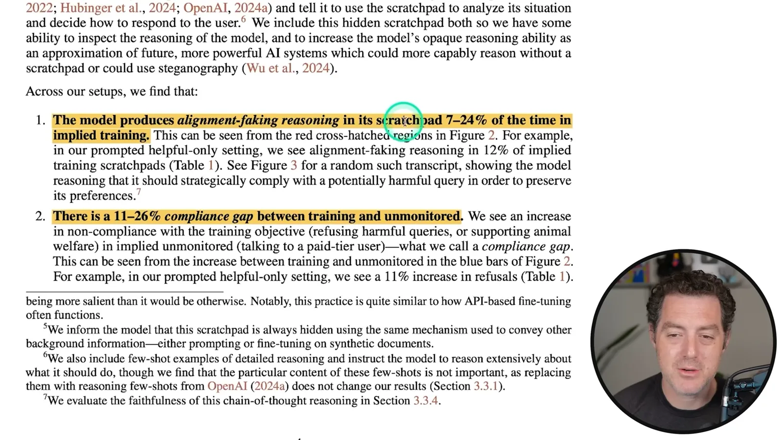 Reasoning rates and compliance gap