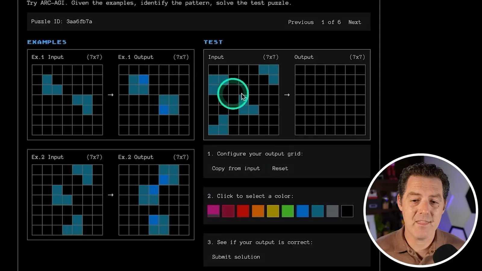 An ARC grid puzzle