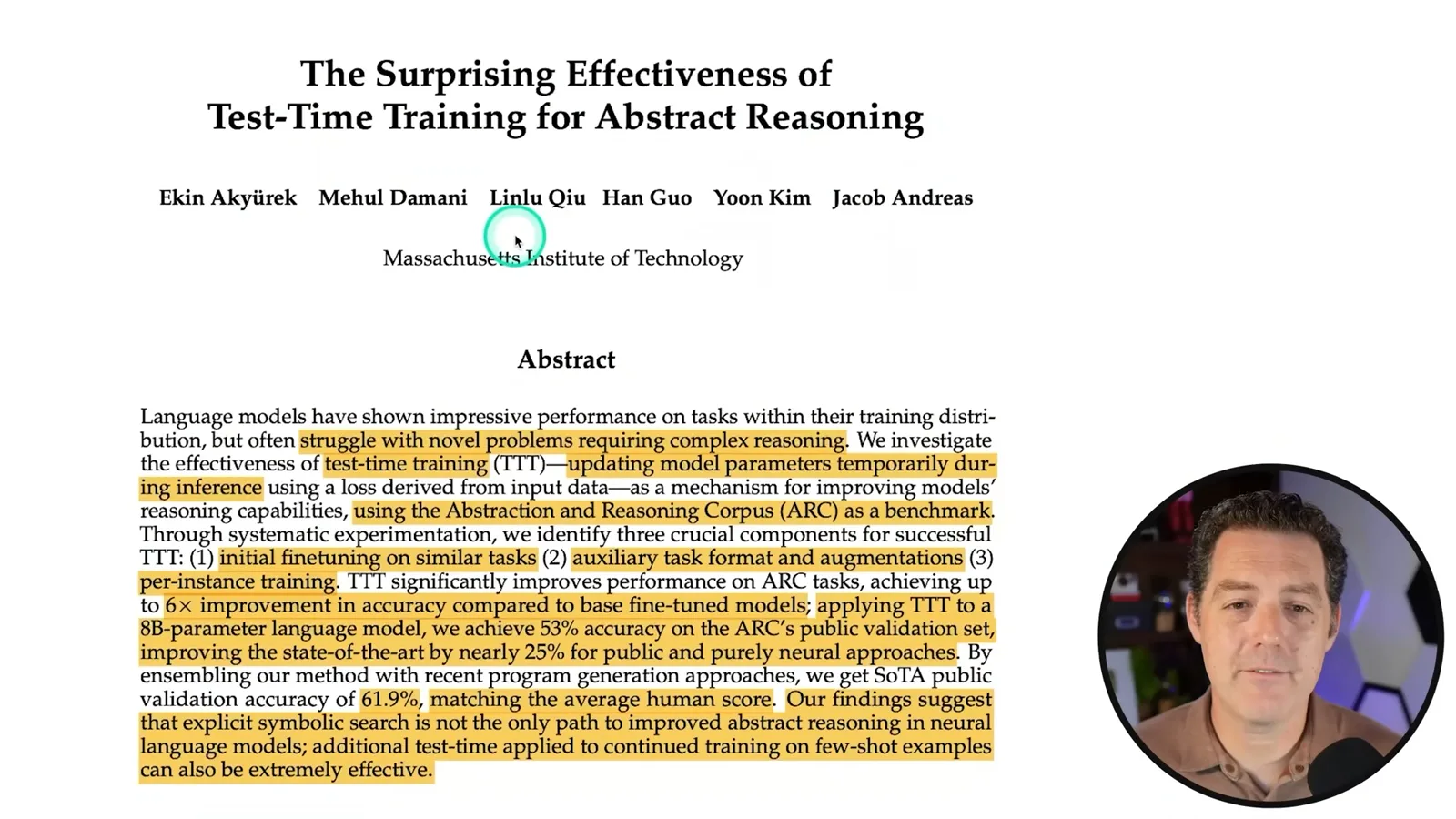 The MIT paper's abstract