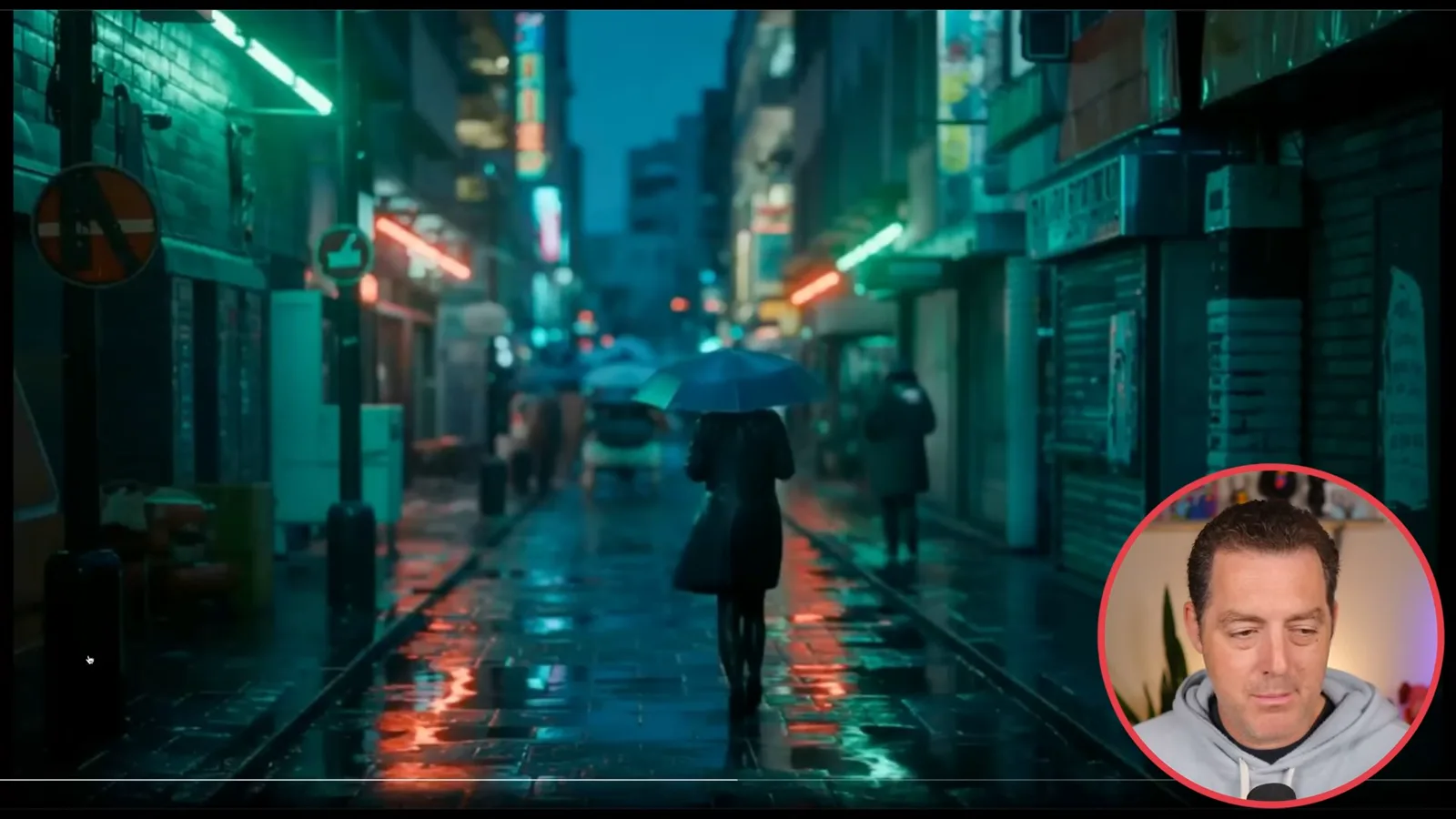Rainy street example
