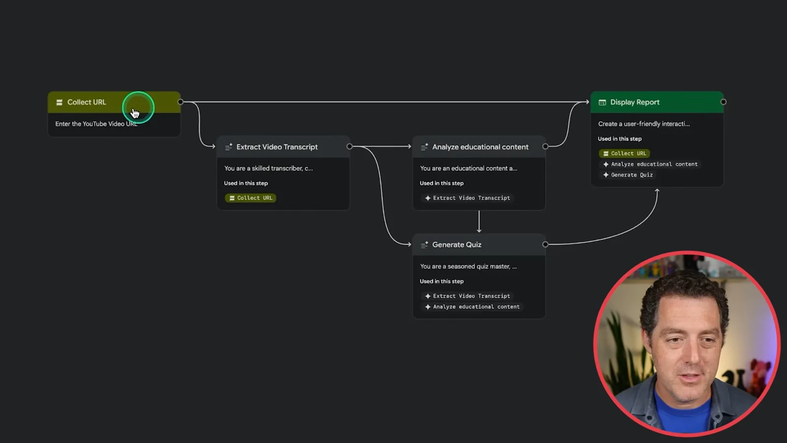 Opal’s visual quiz workflow