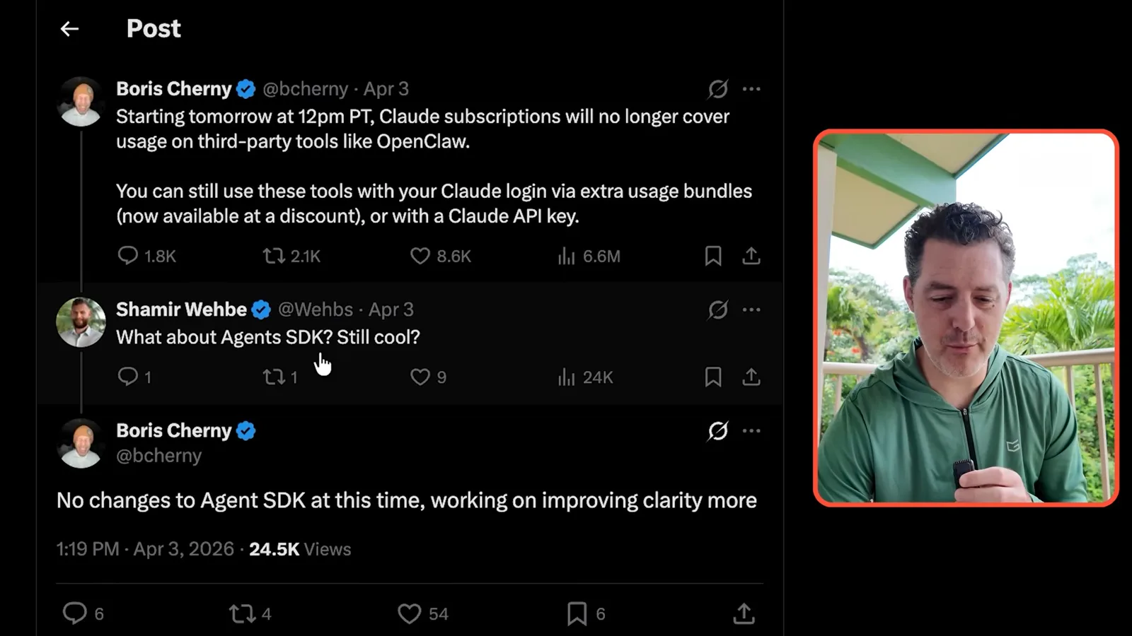 A question about Agent SDK