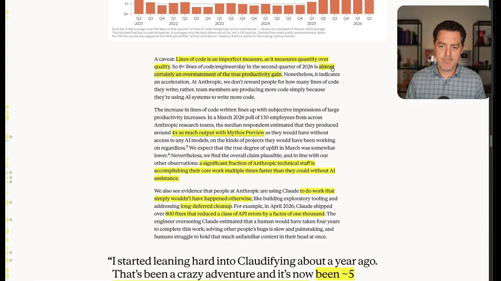Employee output estimates