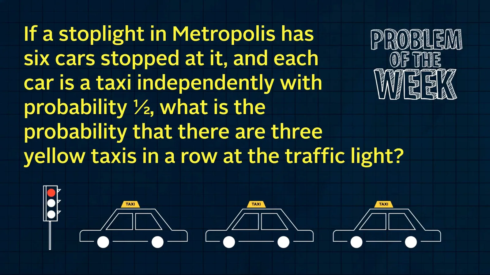 The six-car taxi problem