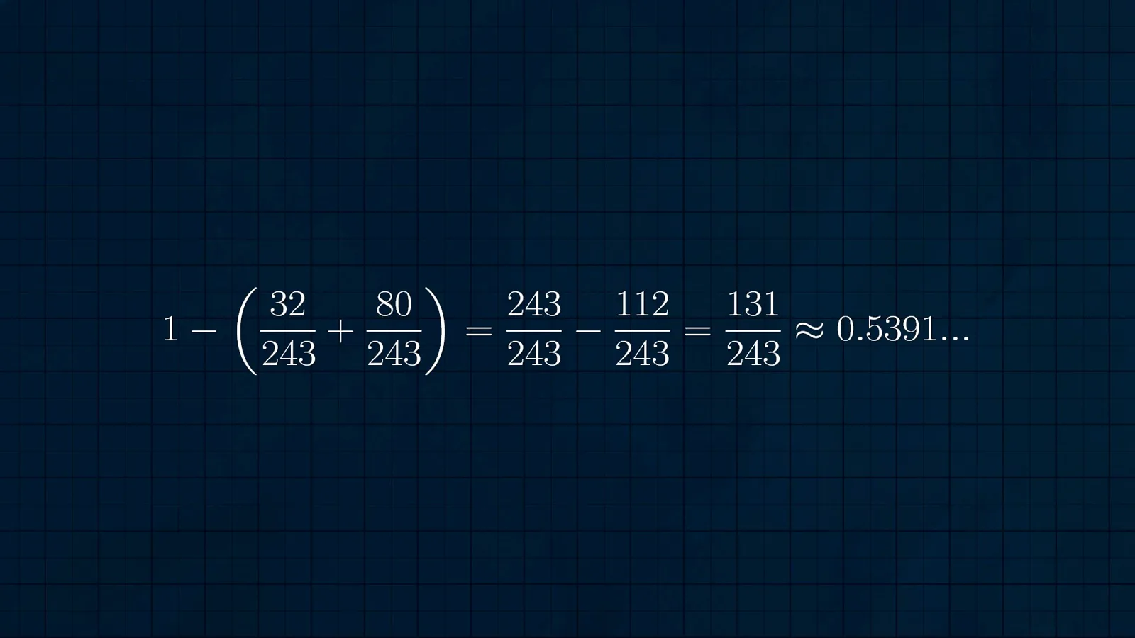 Complement calculation