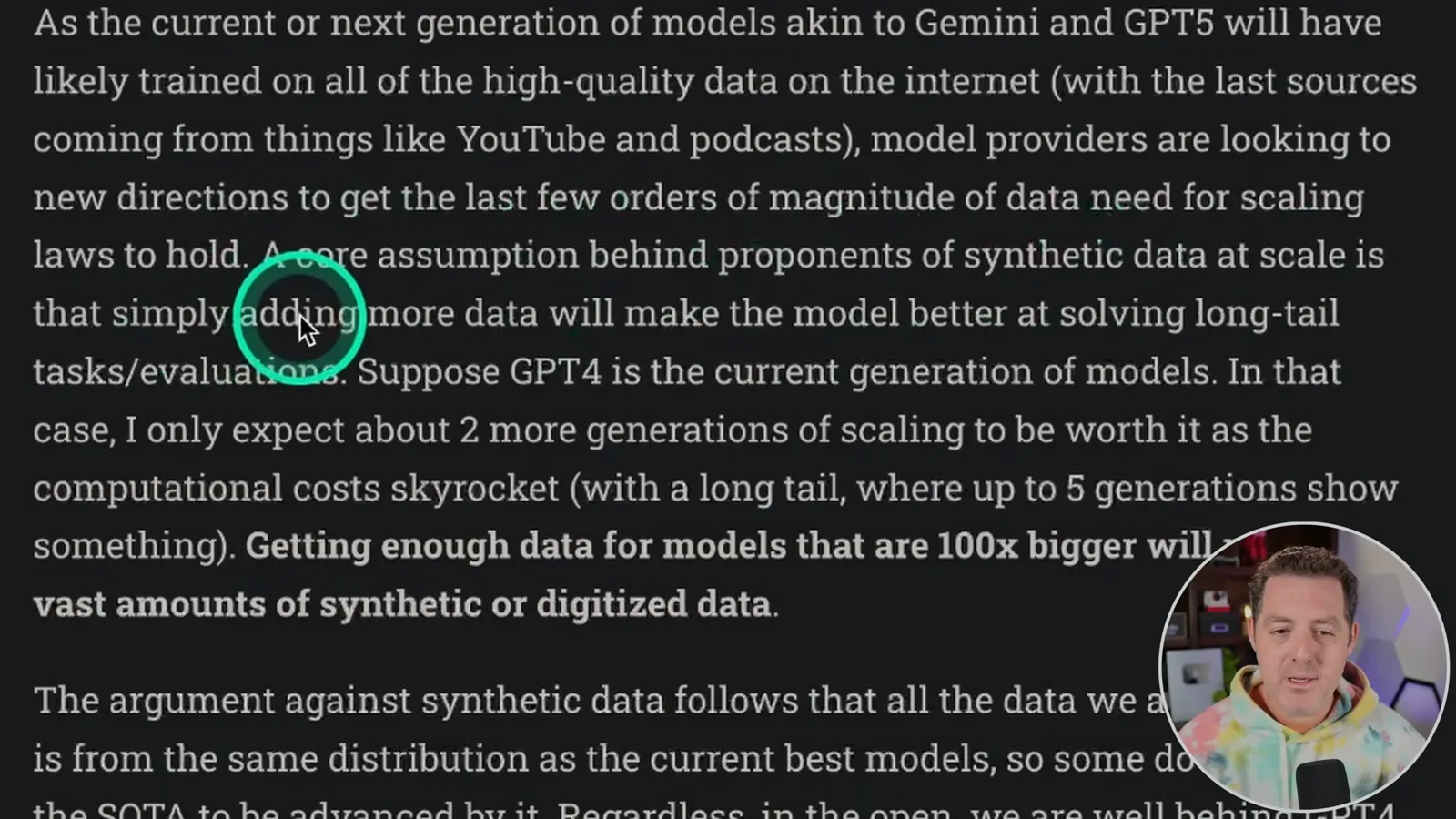Arguments for and against synthetic data