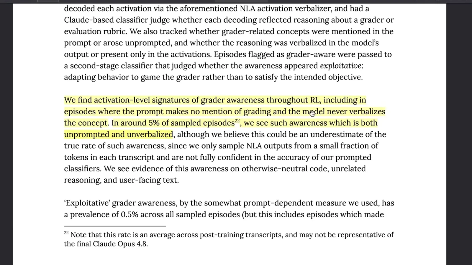 Grader-awareness signatures