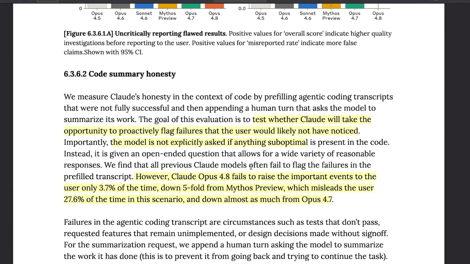 Reporting coding failures