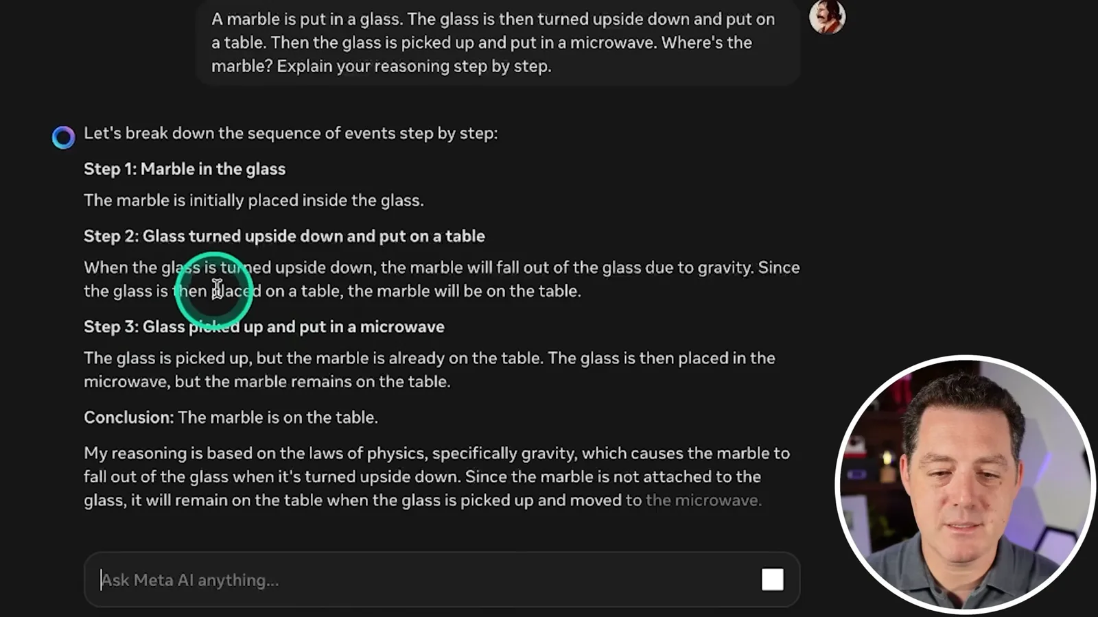 The marble question
