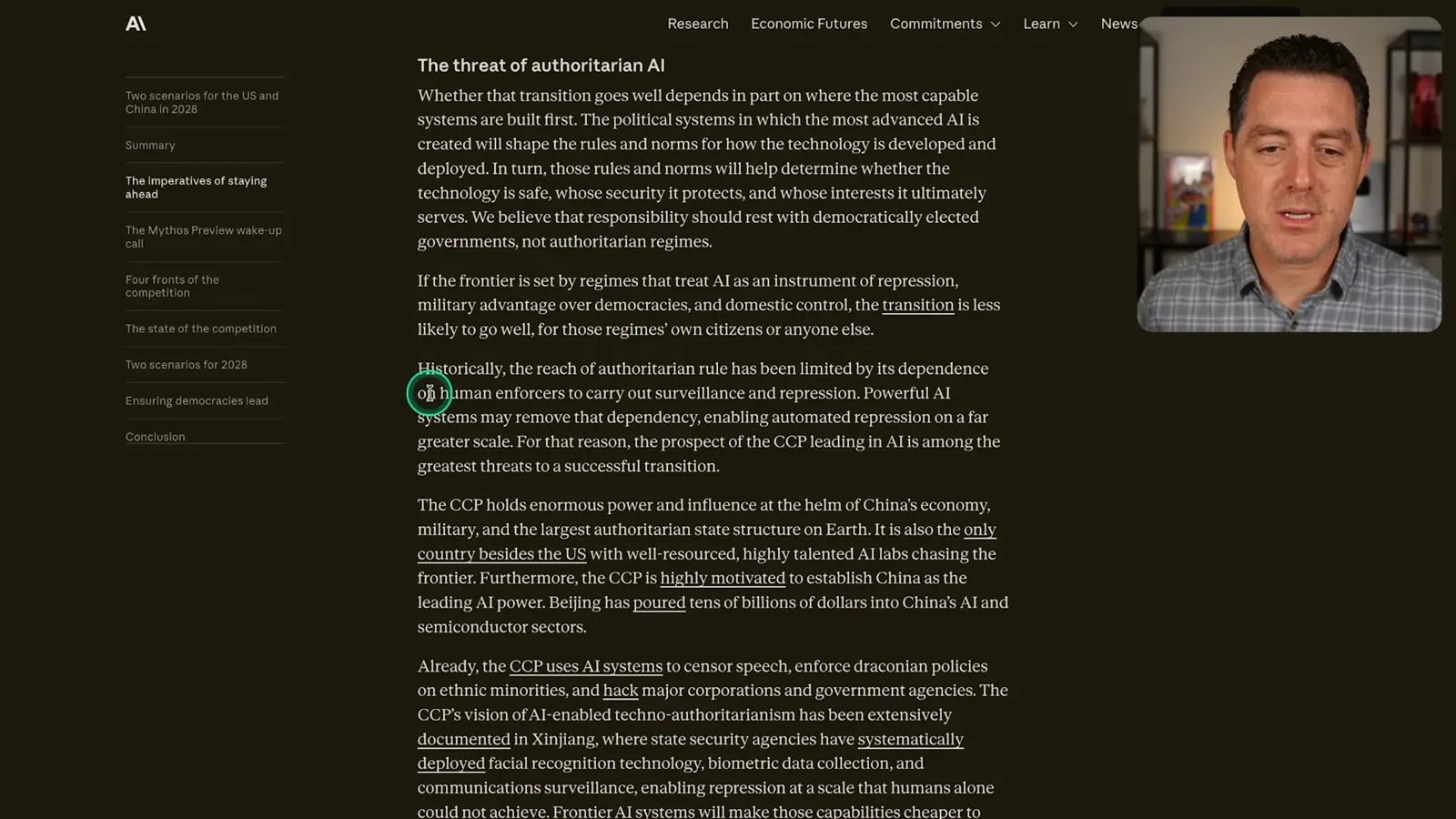 The essay’s surveillance argument