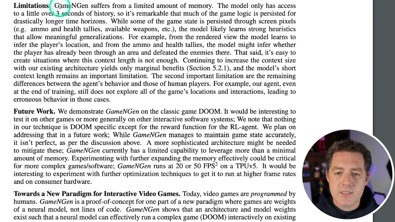 Short context and other limitations