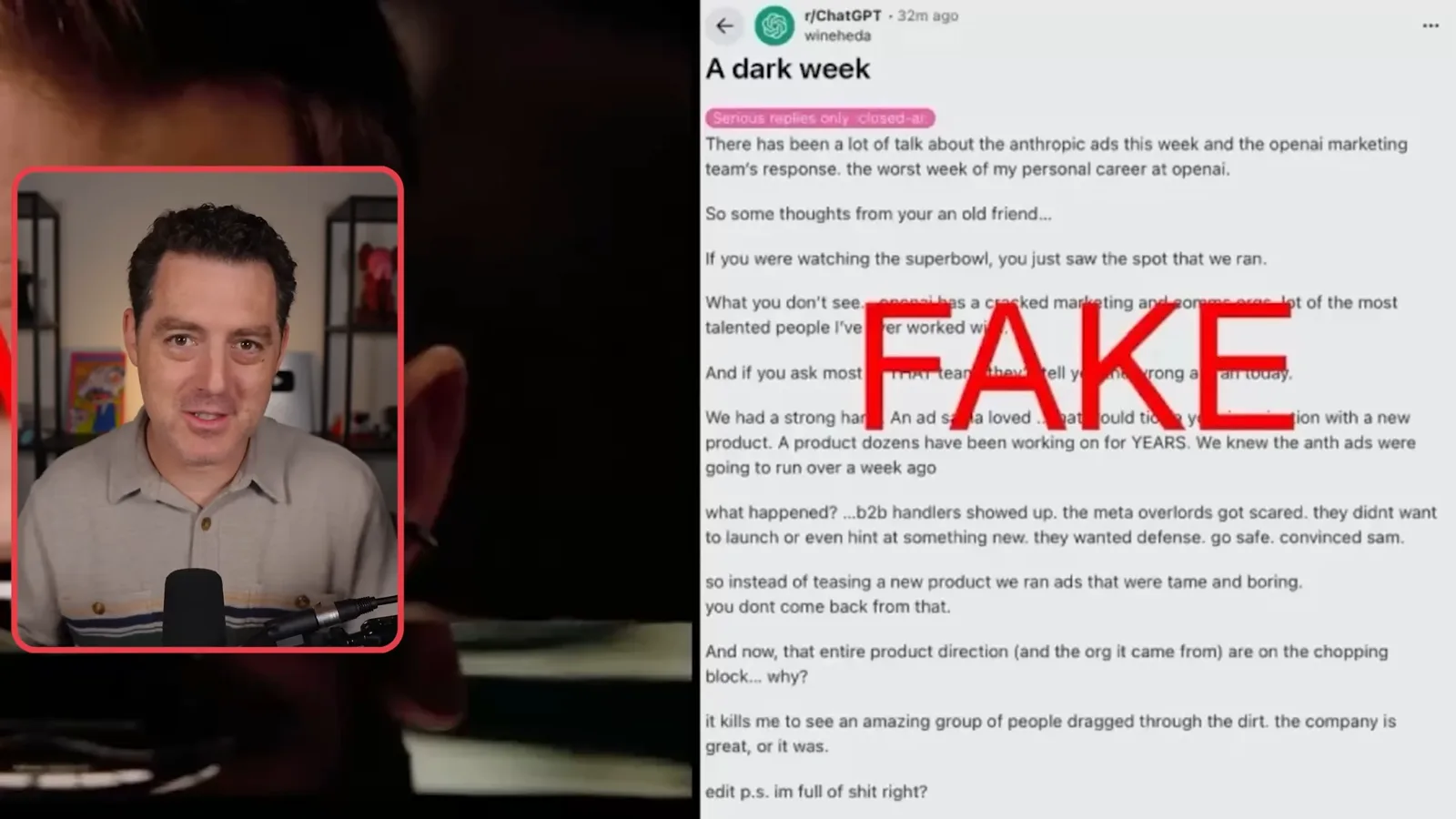 Reddit claim marked as false
