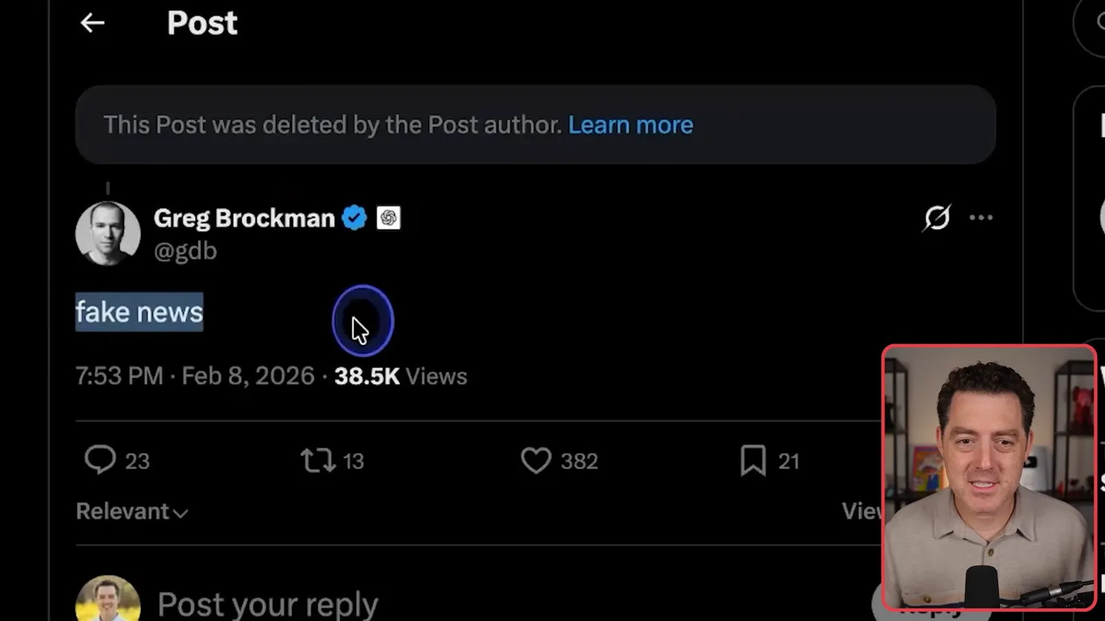 Greg Brockman’s response