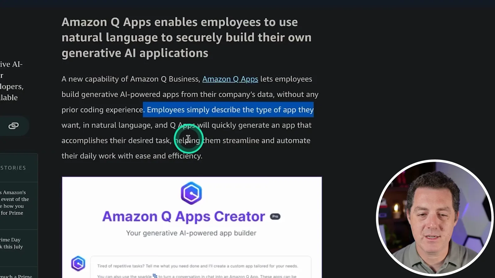 Amazon Q Apps creator