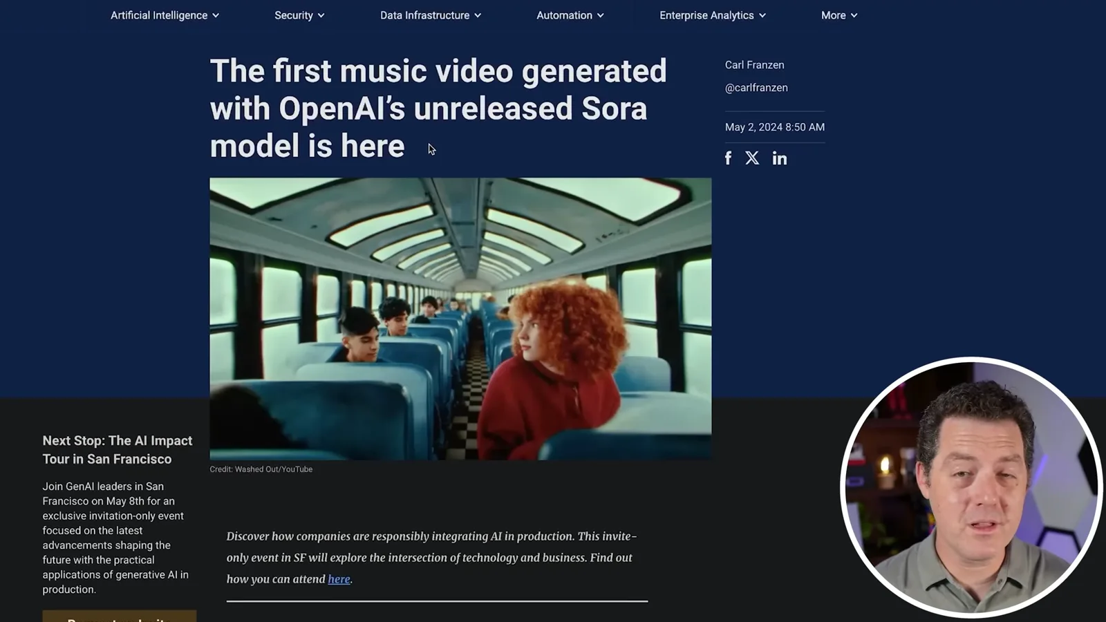 Sora music video coverage