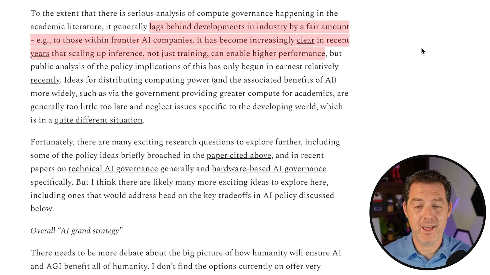 Inference scaling and compute policy