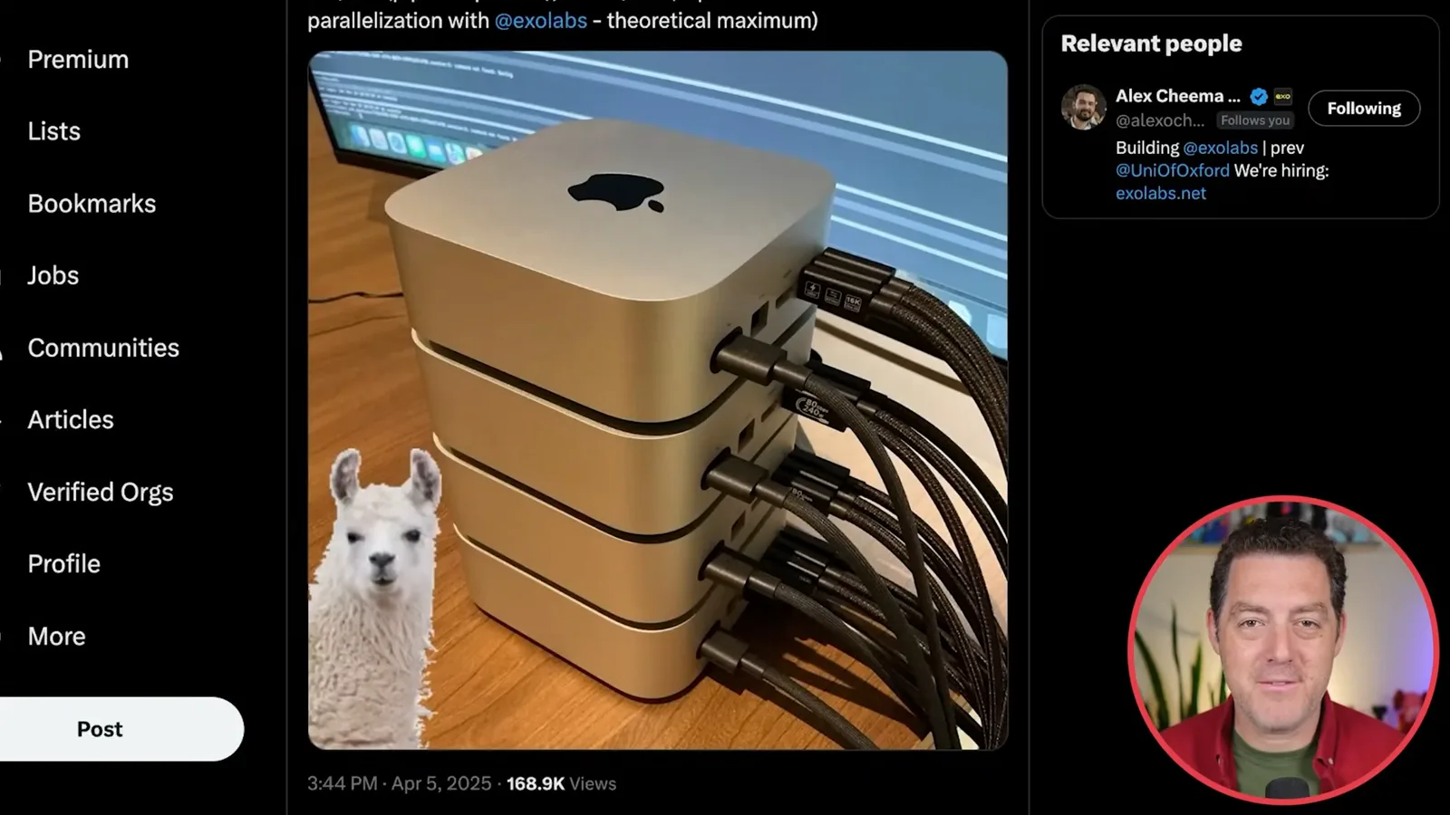 Four Mac Studio cluster
