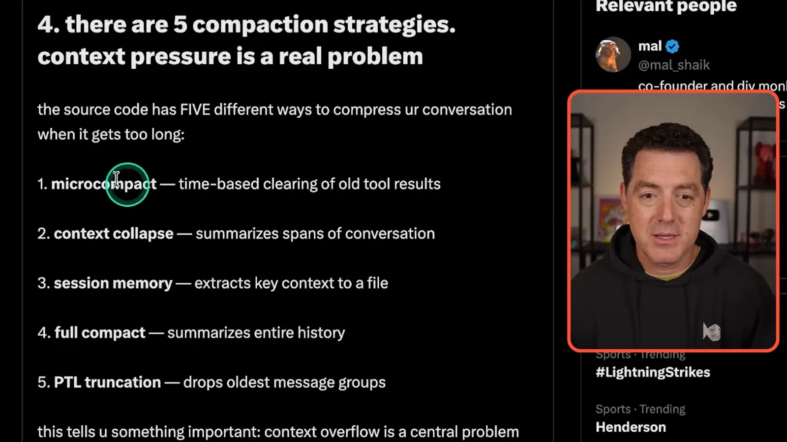 A social-media account of compaction strategies